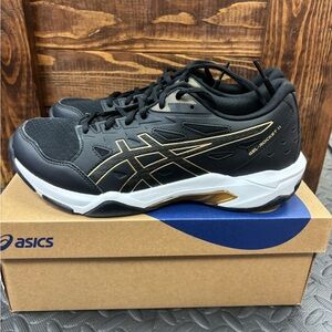 ASICS Black and Gold Sneakers